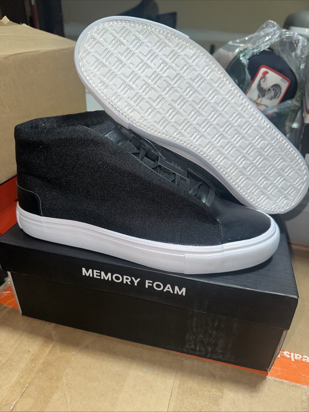 London Fog Dorance Black Memory Foam Shoes | Men’s Size 9.5 M US | New